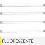 Iluminación fluorescente acuario