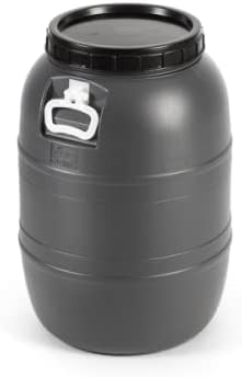 Bidones Mugar-Bidón de plástico con asas y boca ancha, 55L