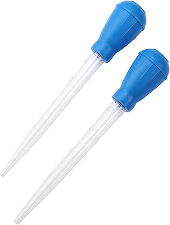 Limpiafondos Pipeta Mini Cambiador De Agua Nano Acuario 30ML, 2 uds