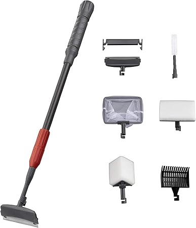 Limpiacristales Boxtech Herramientas de Limpieza de Acuarios 6 en 1,