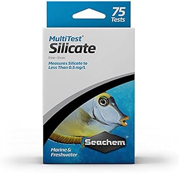 Test_agua Seachem Kit de Prueba de silicato MultiTest, 75 Pruebas