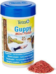 Alimentacion Tetra Mini Copos para la Alimentación Diaria de Guppies, 100 ml