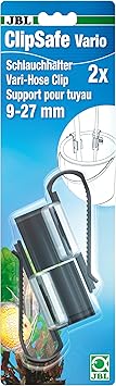 Mangueras JBL ClipSafe Vario 6109500 - Clips de sujeción para mangueras de 9 a 27 mm,2 Unidades