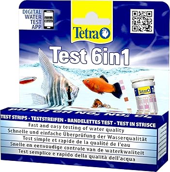 Test_agua Tetra Test 6in1- Prueba de agua para controlar los seis valores (25 strips)