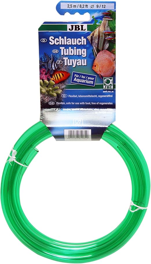 Mangueras Jbl 61082 - Manguera de agua de 2,5 m de largo, 9/12 mm, color verde