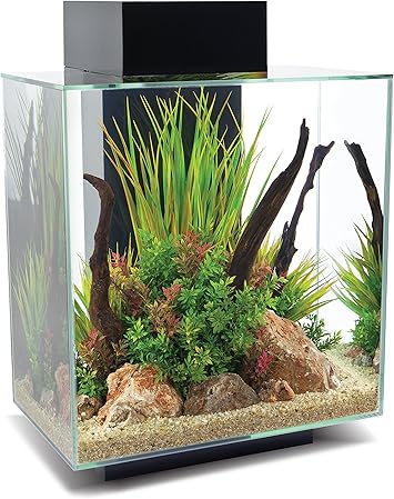 Kit_Acuario Fluval Edge Led 2.0 Nano Acuario Negro, 46 l