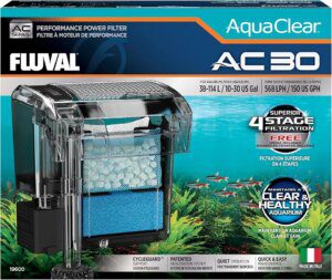 Filtro Mochila Filtro de Mochila para Acuario Fluval AquaClear AC30, 569 lph