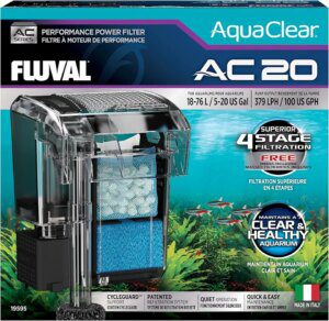 Filtro Mochila Filtro de Mochila para Acuario Fluval AquaClear AC20, 379 lph