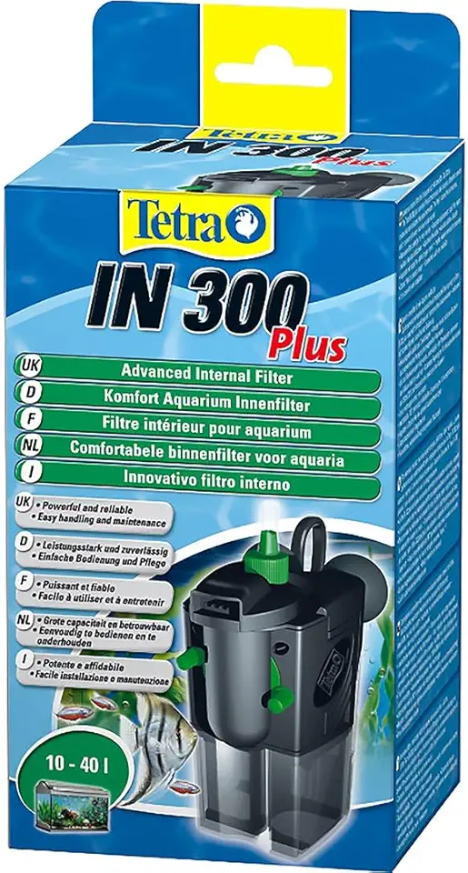 Filtro_Interno Tetra IN 300 plus Filtro interior - Filtros interiores potentes y confortables para la filtración mecánica, biológica y química
