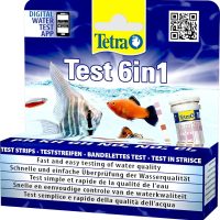 Test_agua Tetra Test 6in1- Prueba de agua para controlar los seis valores (25 strips)